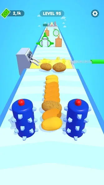 Potato Rush (Потейто Раш)  [МОД Бесконечные монеты] Screenshot 2