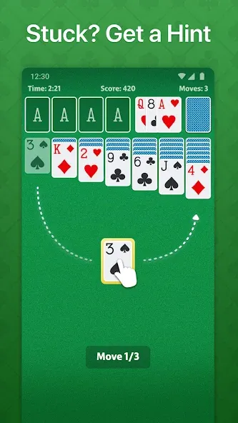 Solitaire - Classic Card Game (Солитер)  [МОД Меню] Screenshot 4