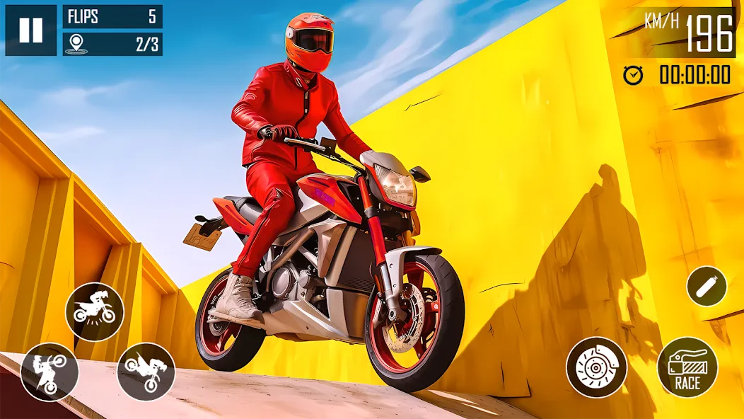 Ultimate Bike Stunt: Bike Game (Ультимейт Байк Стант)  [МОД Бесконечные монеты] Screenshot 3