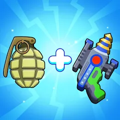 Взломанная Merge Weapons：Air Island TD  [МОД Unlocked] - полная версия apk на Андроид