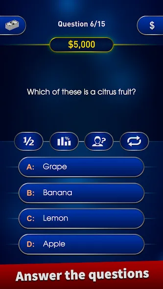 Millionaire 2024 Trivia Quiz  [МОД Много монет] Screenshot 1