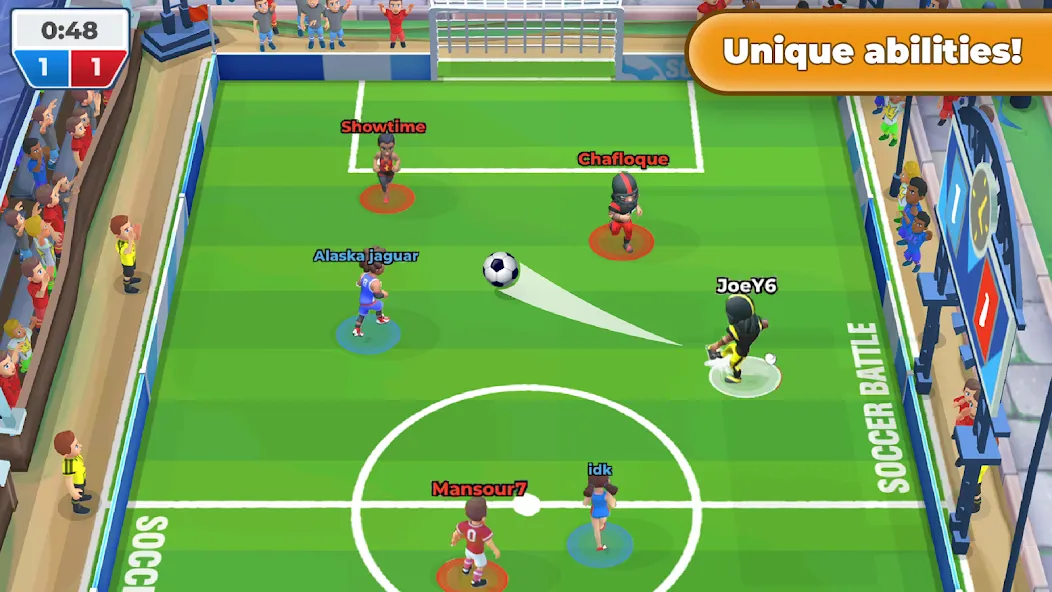 Soccer Battle -  PvP Football  [МОД Бесконечные монеты] Screenshot 3