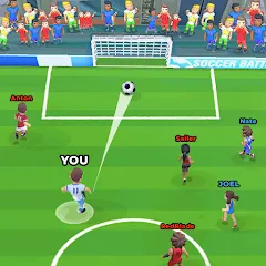 Взлом Soccer Battle -  PvP Football  [МОД Бесконечные монеты] - полная версия apk на Андроид