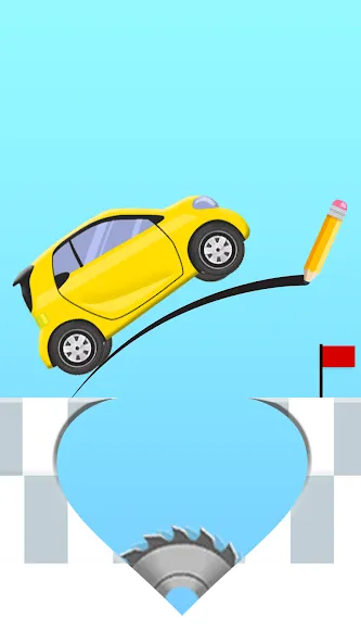 Draw 2 Bridge: Draw Save Car (Дроу 2 Бридж)  [МОД Много денег] Screenshot 1