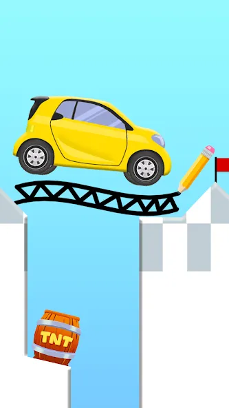 Draw 2 Bridge: Draw Save Car (Дроу 2 Бридж)  [МОД Много денег] Screenshot 3