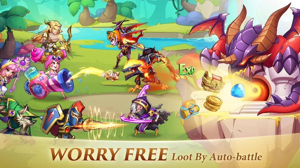 Idle Heroes (Айдел Хироес)  [МОД Меню] Screenshot 3