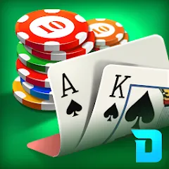 Скачать взлом DH Texas Poker - Texas Hold'em (ДХ Техас Покер)  [МОД Много денег] - стабильная версия apk на Андроид