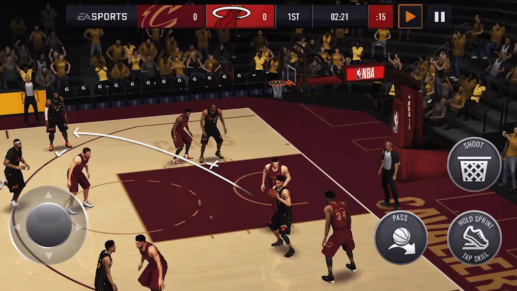 NBA LIVE Mobile Basketball (НБА Лайв Мобайл)  [МОД Mega Pack] Screenshot 1