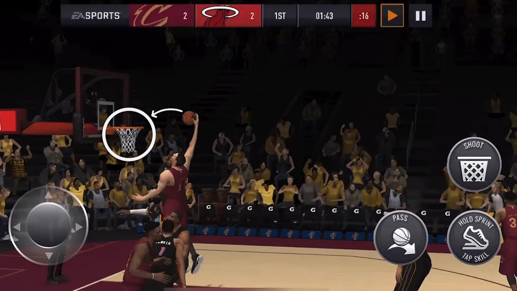 NBA Live Asia (НБА Лайв)  [МОД Много монет] Screenshot 4