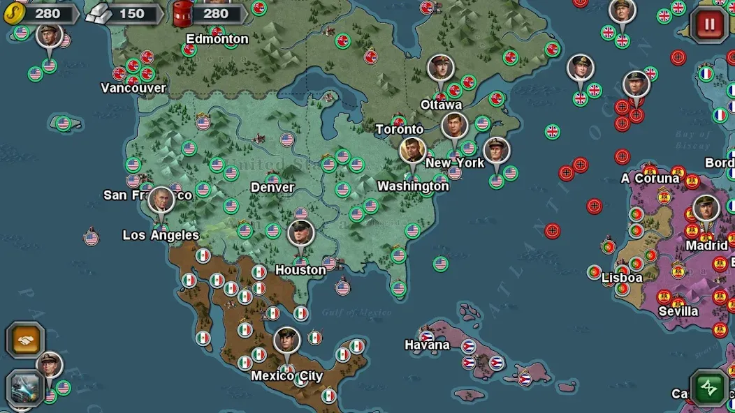 World Conqueror 3-WW2 Strategy (Ворлд Конкерор 3)  [МОД Бесконечные монеты] Screenshot 2