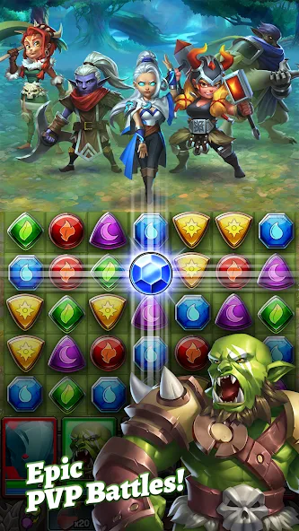 Dragon Strike: Puzzle RPG (Драгон Страйк)  [МОД Unlimited Money] Screenshot 3