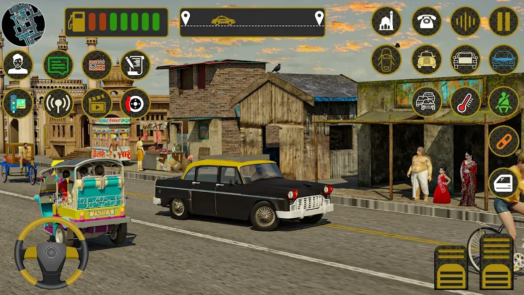 Indian Taxi Simulator car Game (Индийский такси симулятор автомобиля Игра)  [МОД Menu] Screenshot 2