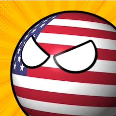 Скачать взломанную e-Sim Countryball Be President  [МОД Много монет] - стабильная версия apk на Андроид