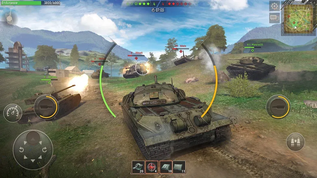 Battle Tanks: Tank Games WW2 (Бэтл Тэнкс)  [МОД Много денег] Screenshot 5