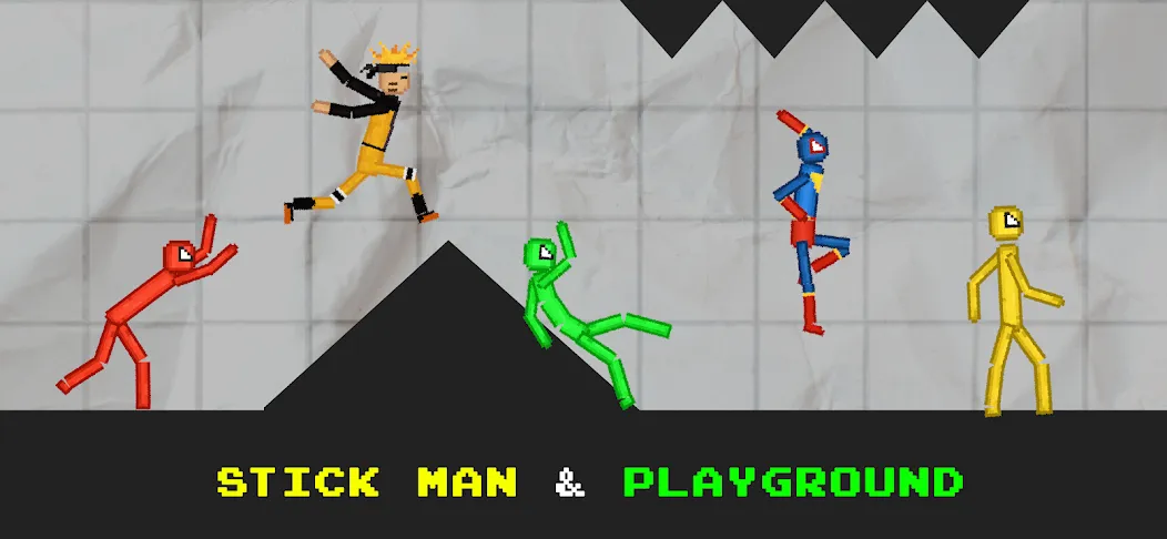 Stickman Playground (тикман Плейграунд)  [МОД Все открыто] Screenshot 3
