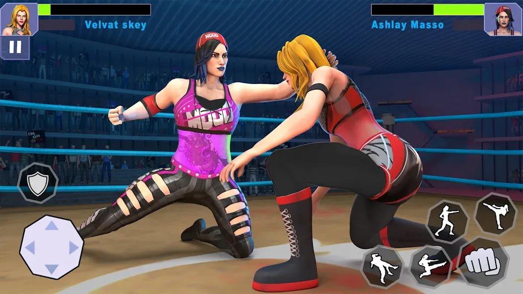 Bad Girls Wrestling Game  [МОД Mega Pack] Screenshot 4