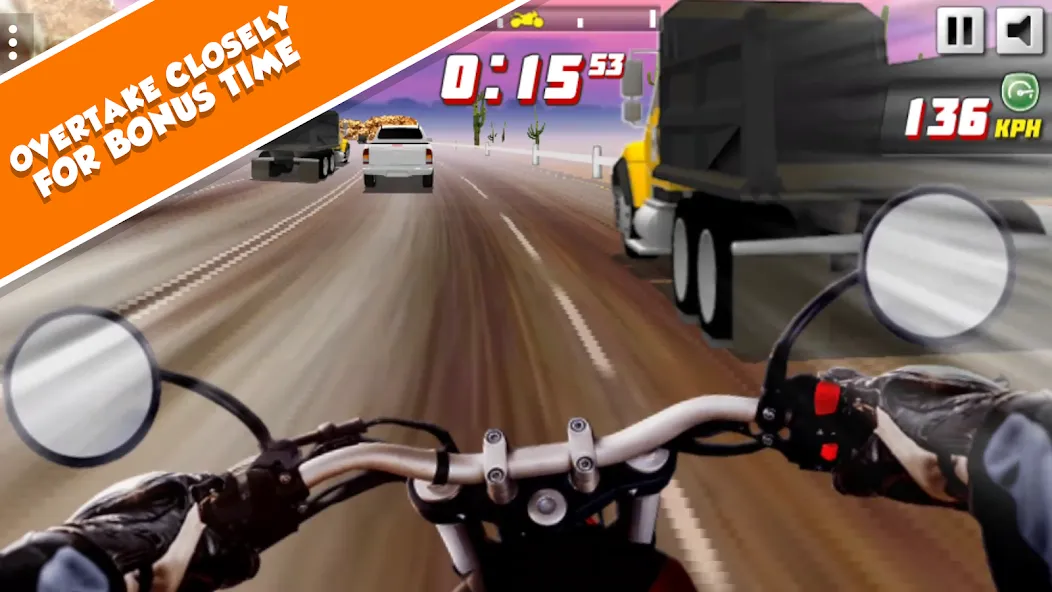 Highway Rider Extreme - 3D Mot (Хайвей Райдер Экстрим)  [МОД Все открыто] Screenshot 3