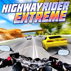 Скачать взломанную Highway Rider Extreme - 3D Mot (Хайвей Райдер Экстрим)  [МОД Все открыто] - полная версия apk на Андроид