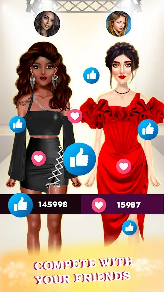 Super Stylist: Dress Up Games  [МОД Бесконечные монеты] Screenshot 2