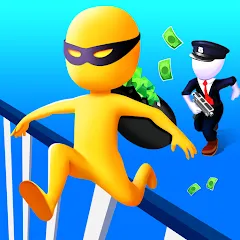 Взлом Thief Run Race 3D: Fun Race  [МОД Mega Pack] - полная версия apk на Андроид