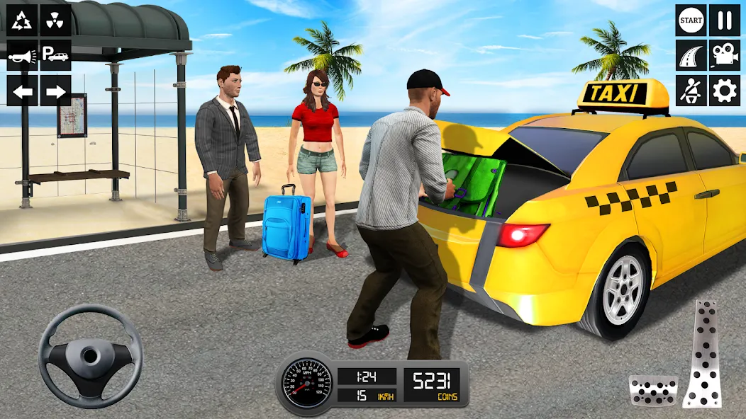 Taxi Simulator 3d Taxi Sim  [МОД Меню] Screenshot 1