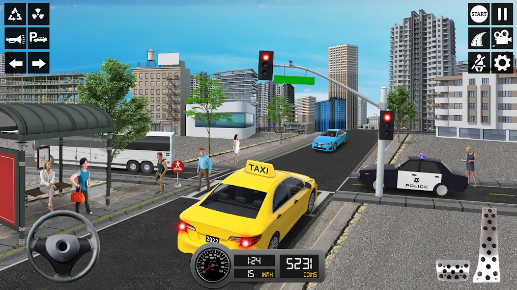 Taxi Simulator 3d Taxi Sim  [МОД Меню] Screenshot 3