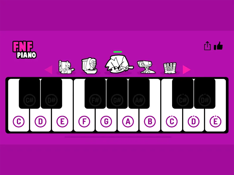 FNF Piano (ФНФ Пиано)  [МОД Бесконечные деньги] Screenshot 3