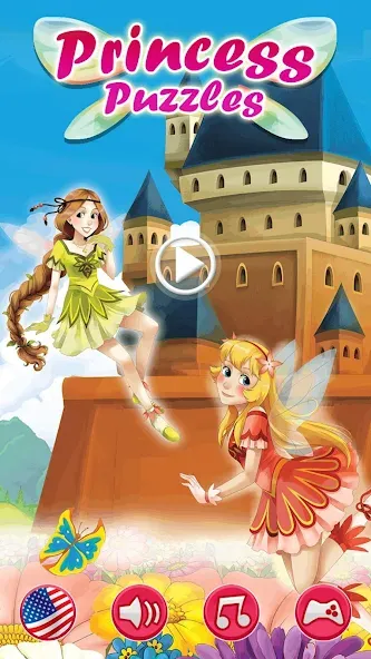 Princess Girls Puzzles - Kids  [МОД Бесконечные деньги] Screenshot 1