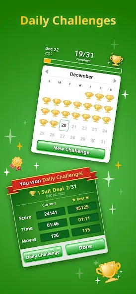 Spider Solitaire Classic  [МОД Unlimited Money] Screenshot 4