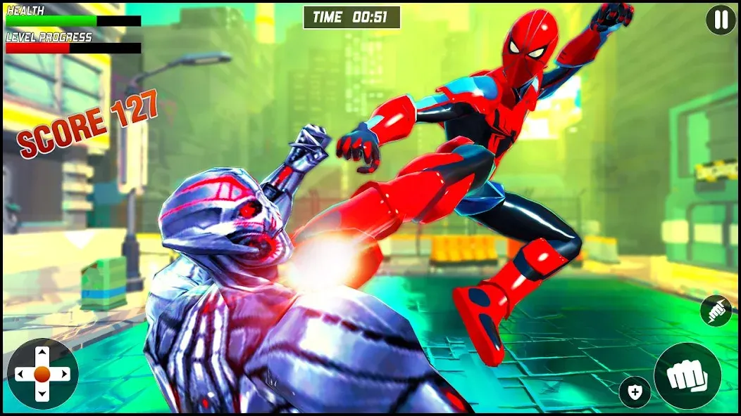 Strange Robot Spider hero Game  [МОД Unlimited Money] Screenshot 3