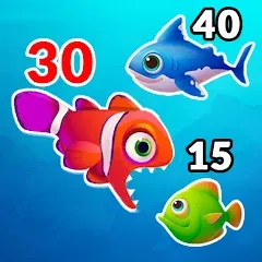 Скачать взломанную Big Eat Fish Games Shark Games  [МОД Menu] - последняя версия apk на Андроид