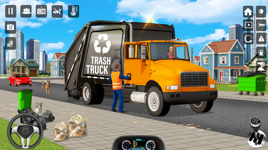 Trash Truck Games Simulator 3D  [МОД Все открыто] Screenshot 5