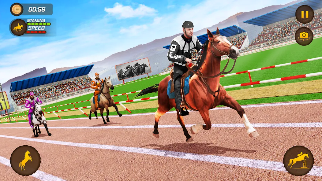 Horse Racing Game: Horse Games  [МОД Много монет] Screenshot 4