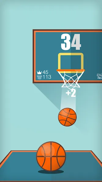 Basketball FRVR - Dunk Shoot (Баскетбол ФРВР)  [МОД Много денег] Screenshot 4