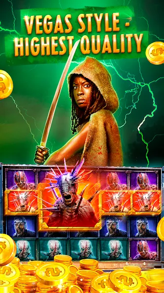 The Walking Dead Casino Slots (Зе Вокинг Дед Казино Слотс)  [МОД Menu] Screenshot 1