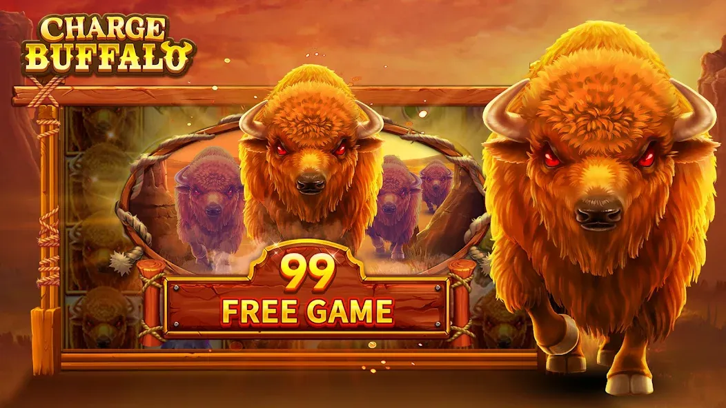 Charge Buffalo Slot-TaDa Games (Чардж Буффало Слот)  [МОД Бесконечные деньги] Screenshot 2