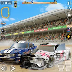 Скачать взломанную Demolition Derby: Car Games  [МОД Menu] - стабильная версия apk на Андроид