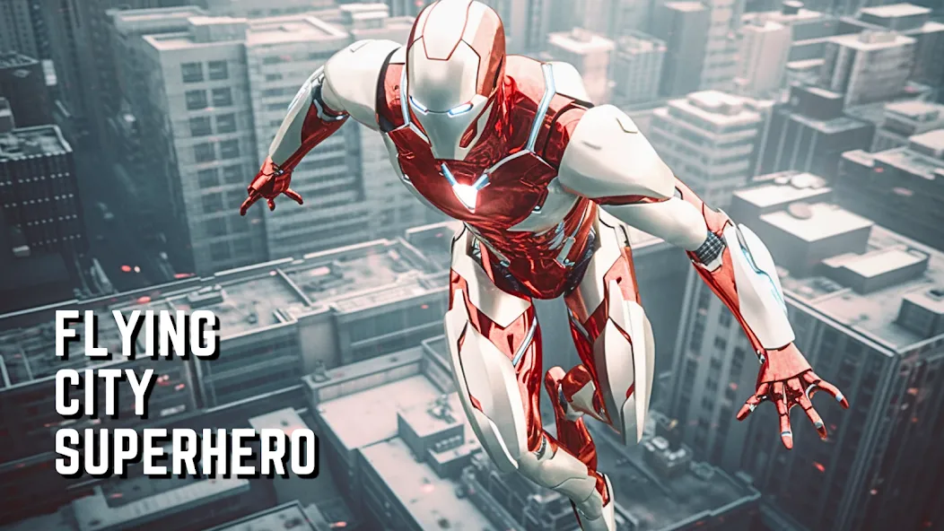 Super hero Flying iron jet man  [МОД Бесконечные монеты] Screenshot 1