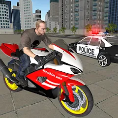 Взломанная Bike Driving: Police Chase  [МОД Много монет] - полная версия apk на Андроид