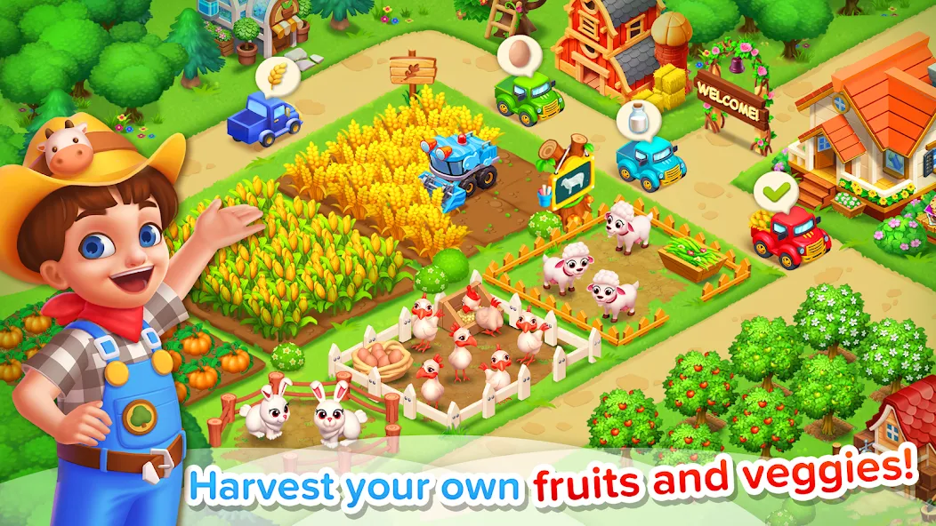 Family Farm Seaside  [МОД Unlocked] Screenshot 1