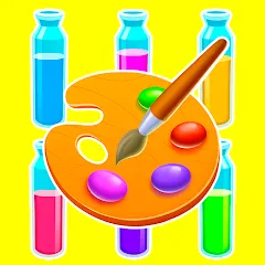 Скачать взлом Sort Paint: Water Sort Puzzle (Сорт Пэйнт)  [МОД Много денег] - полная версия apk на Андроид