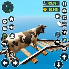 Взломанная Epic Cow Ramp Rush Run Game  [МОД Много монет] - последняя версия apk на Андроид