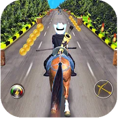 Скачать взлом Cowboy Horse Run  [МОД Много денег] - полная версия apk на Андроид