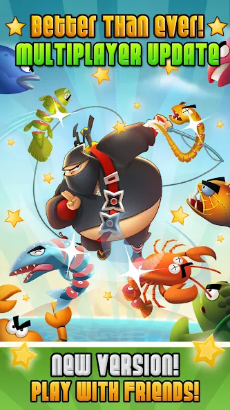 Ninja Fishing (Ниндзя Фишинг)  [МОД Бесконечные деньги] Screenshot 1