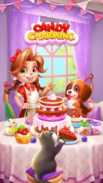 Candy Charming - Match 3 Games (энди Чарминг)  [МОД Много монет] Screenshot 1