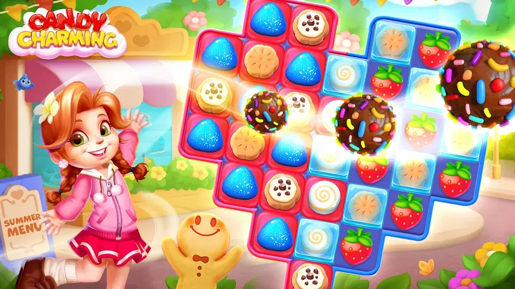 Candy Charming - Match 3 Games (энди Чарминг)  [МОД Много монет] Screenshot 5