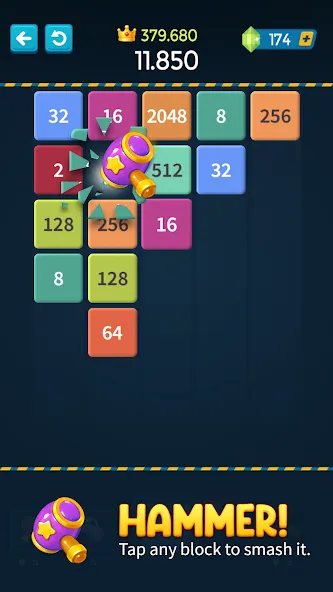 1M - Merge Number Block Puzzle  [МОД Много монет] Screenshot 3