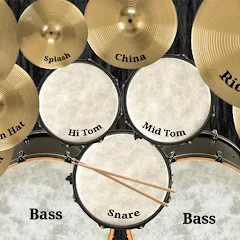 Скачать взломанную Drum kit (Drums) free  [МОД Бесконечные монеты] - полная версия apk на Андроид