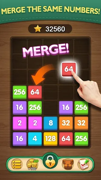 Merge Puzzle - Number Games (Мердж Пазл)  [МОД Много денег] Screenshot 1