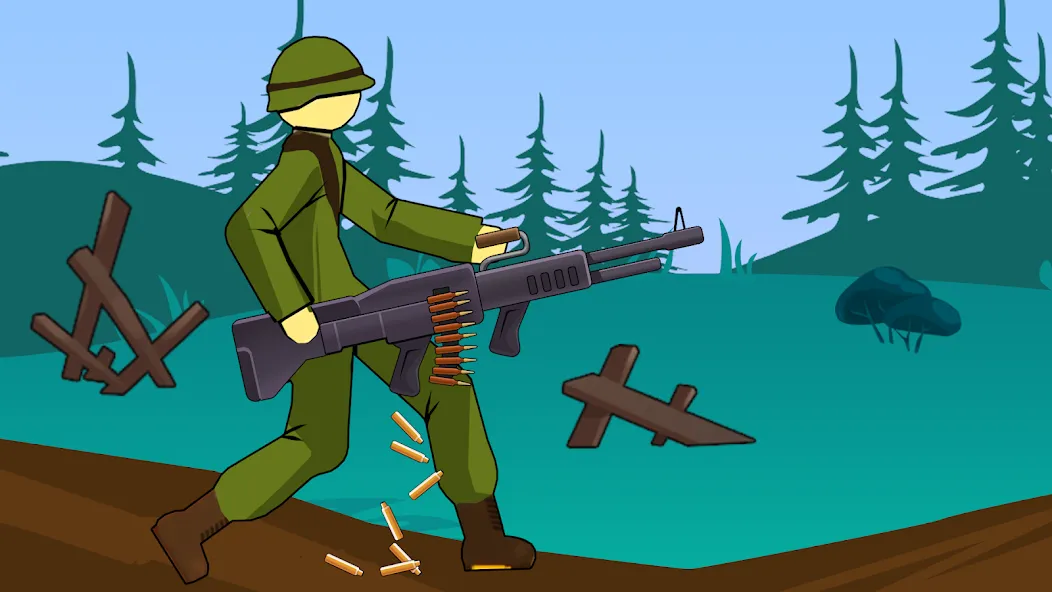 Stickman WW2 (Стикмэн Вторая Мировая война)  [МОД Много денег] Screenshot 5